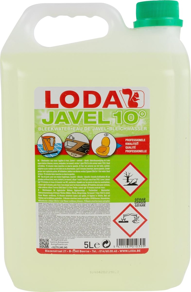 Bleekwater Loda Javel 10° 5L groen