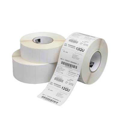 Etiketten op rol Zebra Z-Ultimate 3000T glanzend wit polyester 76x25mm permanent (2580)