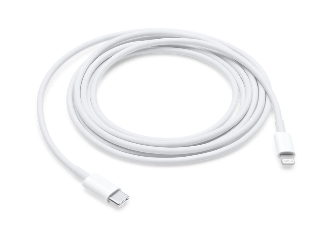Kabel Apple Lightning (8-pin) naar USB-C lengte 2m wit