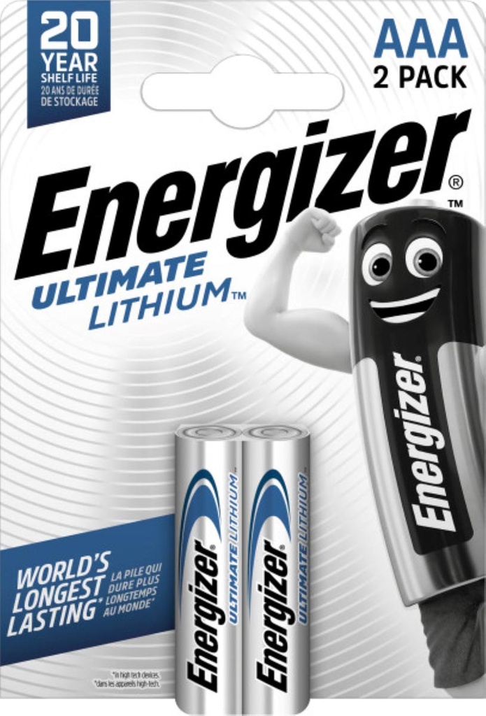 Batterijen Energizer Lithium AAA (2)