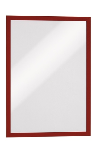 [DUR-487303] Ophangtas Durable Duraframe A3 zelfklevend (2) (rood)