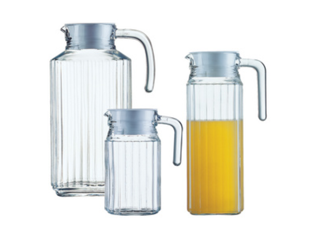 Karaf Esmeyer Quadro met deksel transparant 1.7l