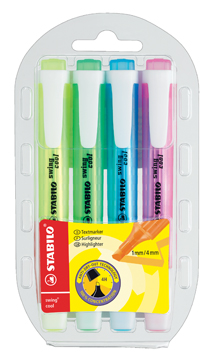 Markeerstift Stabilo Swing Cool assorti (4)