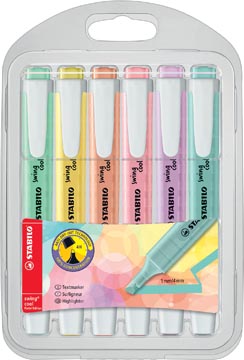 Markeerstift Stabilo Swing Cool assorti pastel (6)