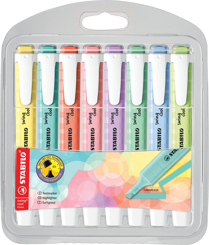 Markeerstift Stabilo Swing Cool assorti pastel (8)