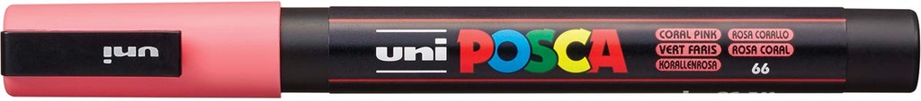 Paintmarker Uni-ball Posca ronde punt 1,5mm koraalrood