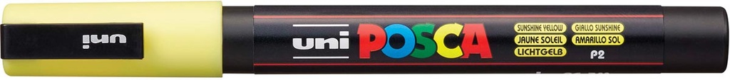 Paintmarker Uni-ball Posca ronde punt 1,5mm zongeel