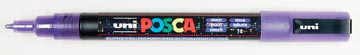 Paintmarker Uni-ball Posca ronde punt 1,5mm glitter violet