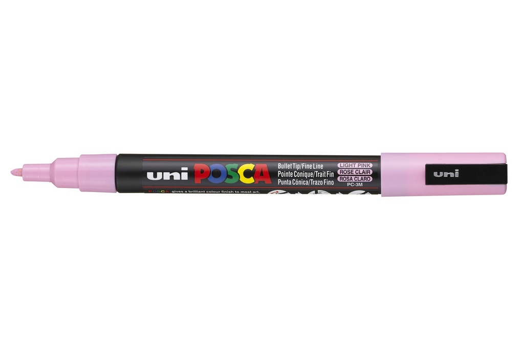 Paintmarker Uni-ball Posca ronde punt 1,5mm lichtroze