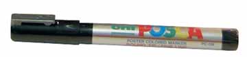 Paintmarker Uni-ball Posca ronde punt 1,5mm zilver