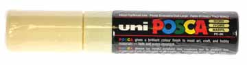 Paintmarker Uni-ball Posca schuine punt 8mm ivoor