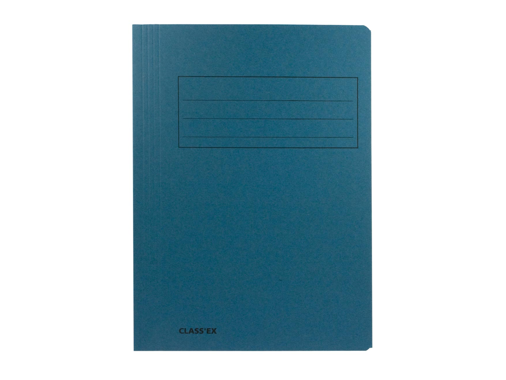 Map 3-kleppen Classex A4 300gr blauw