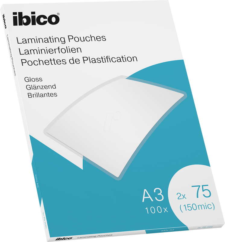 Lamineerhoes Ibico Gloss A3 2x75 micron (100)