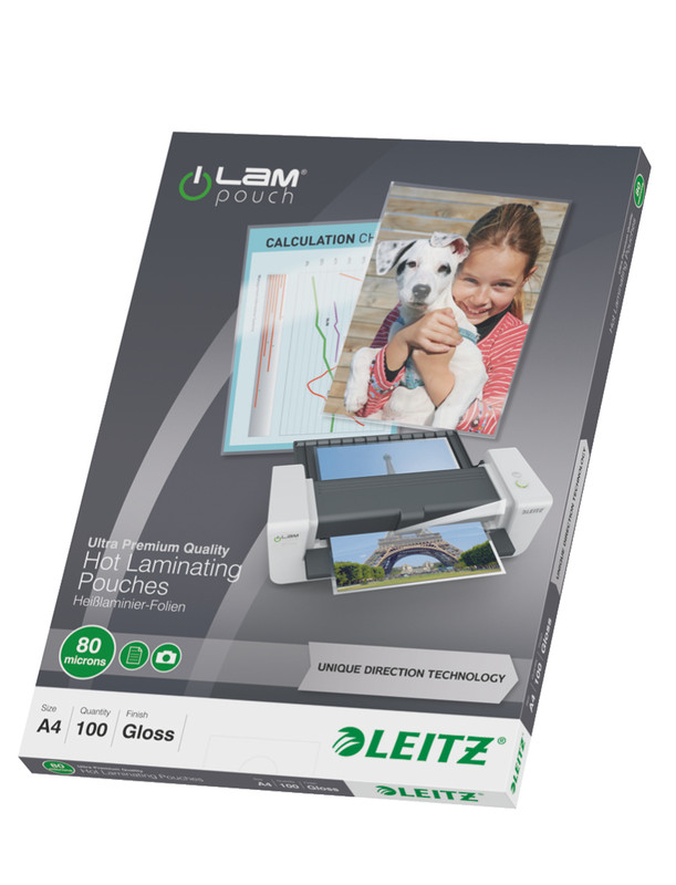 Lamineerhoes Leitz iLam UDT A4 80 micron glanzend (100)