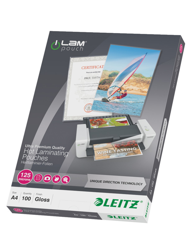 Lamineerhoes Leitz iLam UDT A4 125 micron glanzend (100)