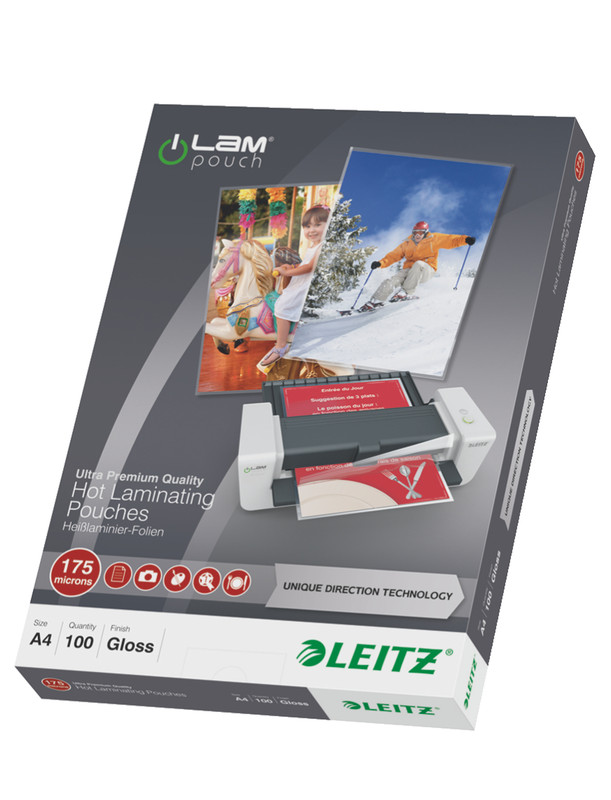 Lamineerhoes Leitz iLam UDT A4 175 micron glanzend (100)