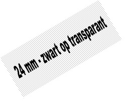 Tape Brother P-Touch TZE-151 24mm zwart op transparant