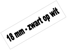 Tape Brother P-Touch TZE-241 18mm zwart op wit