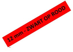 Tape Brother P-Touch TZE-431 12mm zwart op rood