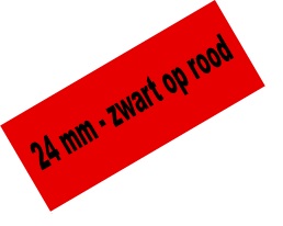 Tape Brother P-Touch TZE-451 24mm zwart op rood