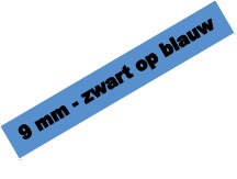 Tape Brother P-Touch TZE-521 9mm zwart op blauw