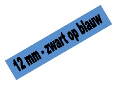 Tape Brother P-Touch TZE-531 12mm zwart op blauw