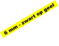 Tape Brother P-Touch TZE-611 6mm zwart op geel