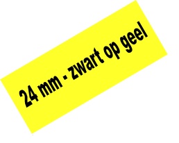 Tape Brother P-Touch TZE-651 24mm zwart op geel