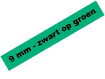 Tape Brother P-Touch TZE-721 9mm zwart op groen