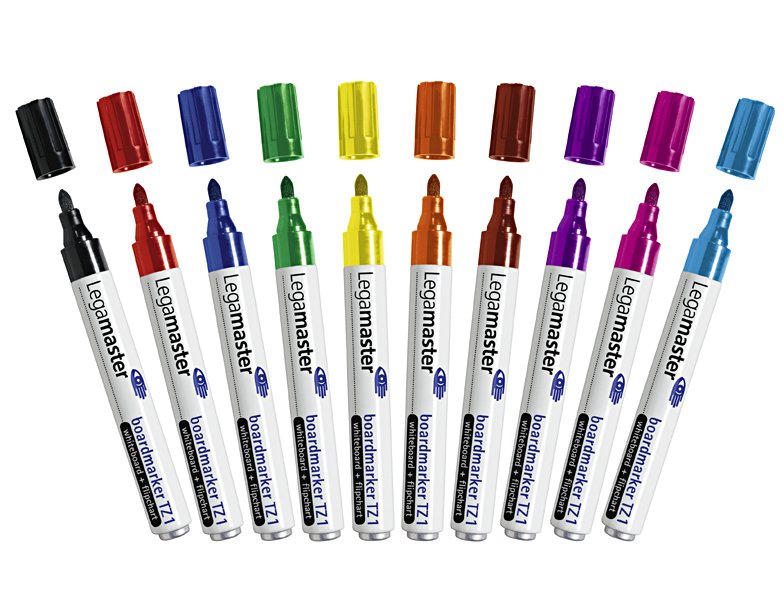 Whiteboardmarker Legamaster TZ1 ronde punt 1,5-3mm assorti (10)