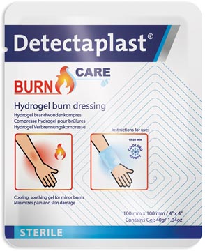 Burn Care hydrogel compres Detectaplast brandwonden 10x10cm