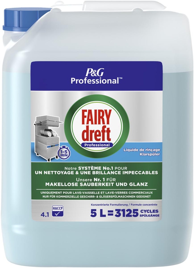 Glansspoelmiddel Dreft fles 5L