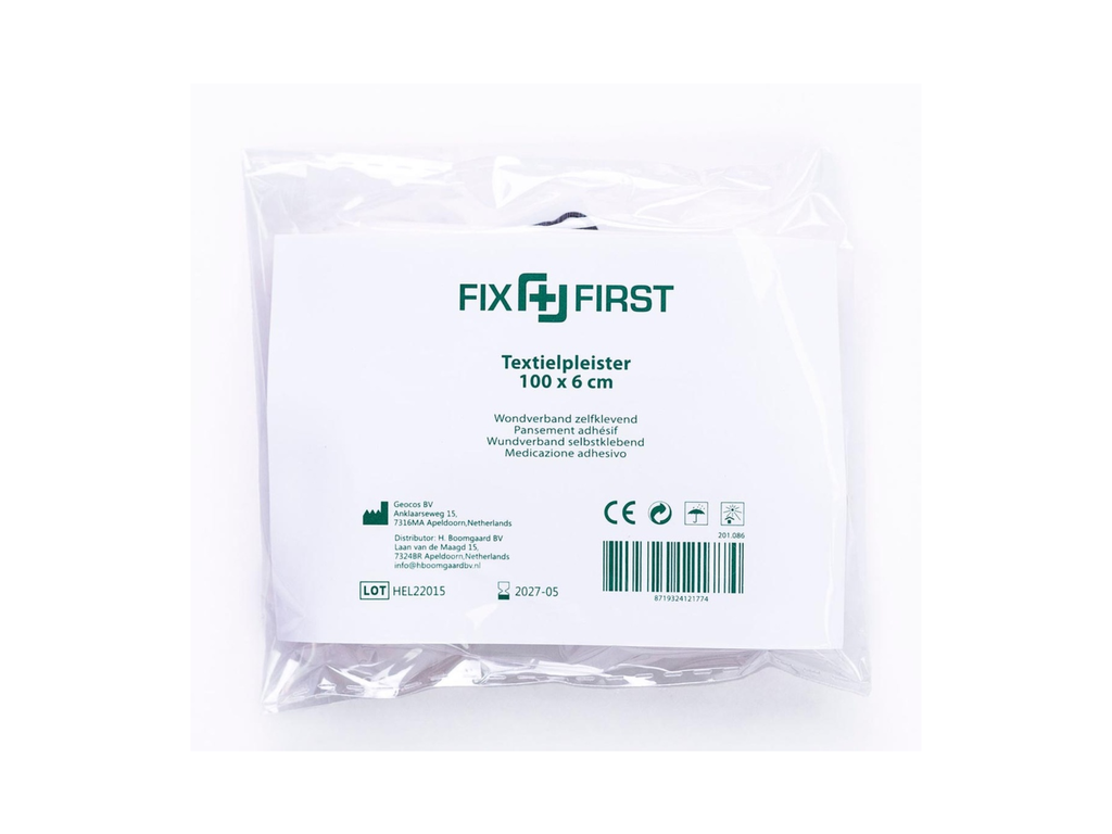 Pleister Fixfirst elastisch 6cmx1m