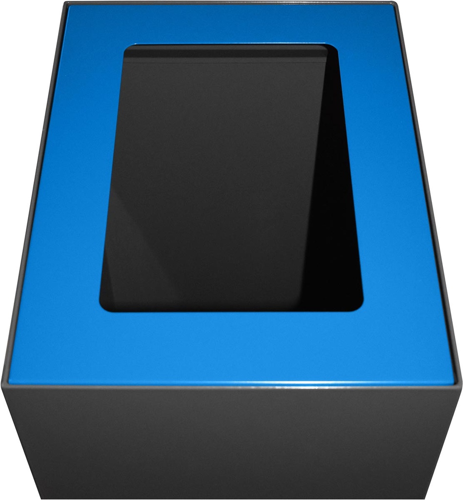 Top modulaire afvalbak V-part 60L blauw