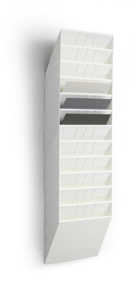 Folderhouder wand Durable Flexiboxx A4 liggend 12-vaks wit (9781W)