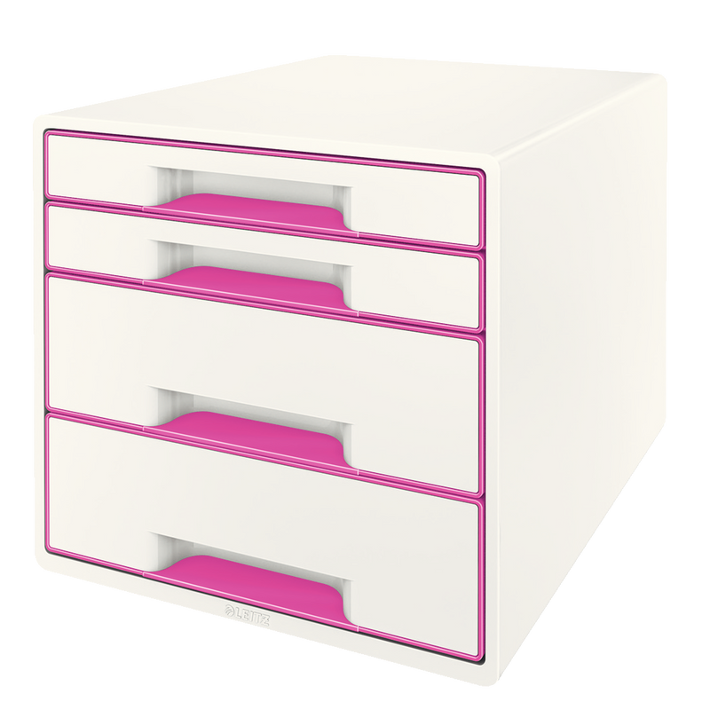 Ladenblok Leitz WOW 4 laden wit/roze metallic (5213223)