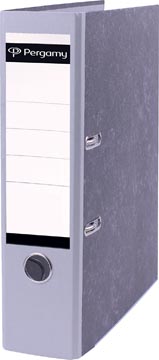 Ordner Pergamy karton A4 80mm gewolkt grijs