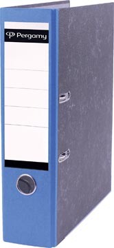 Ordner Pergamy karton A4 80mm gewolkt blauw