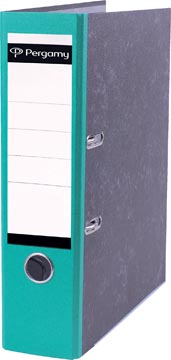 Ordner Pergamy karton A4 80mm gewolkt groen