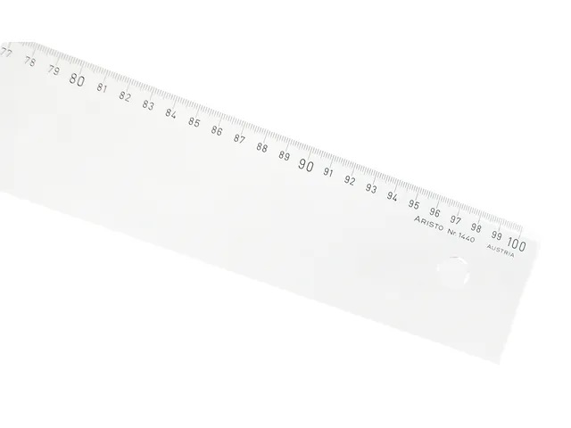 Meetlat Aristo 100cm plexiglas