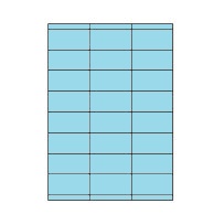 Etiketten Etipage 24 etik/bl 70x35mm 200bl/d blauw