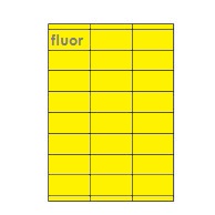 Etiketten Etipage 24 etik/bl 70x35mm 200bl/d fluo geel