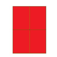 Etiketten Etipage "25" 04 etik/bl 105x148,5mm rood