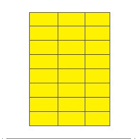 Etiketten Etipage "25" 24 etik/bl 70x37mm geel