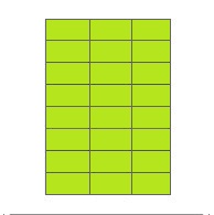 Etiketten Etipage "25" 24 etik/bl 70x37mm groen