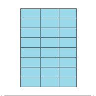 Etiketten Etipage "25" 24 etik/bl 70x37mm blauw