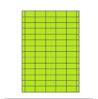 Etiketten Etipage "25" 65 etik/bl 38,1x21,2mm groen
