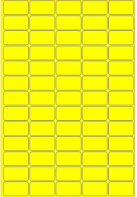 Etiketten Etipage 65 etik/bl 38x21,2mm 100bl/d geel