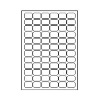 Etiketten Etipage 72etik/bl 32x22mm 100bl/d ronde hoek