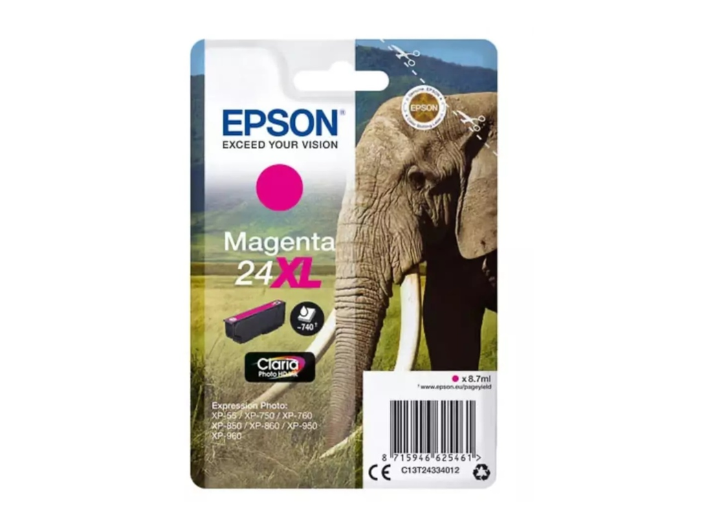 Cartridge Epson Inkjet 24XL Expression Photo XP-55 740pag MAG